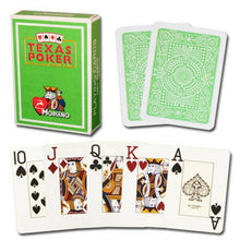 Carica l'immagine nel visualizzatore di Gallery, Carte da gioco Modiano Texas Poker Hold Em Jumbo Verde Chiaro