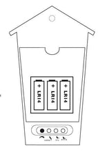 Carica l'immagine nel visualizzatore di Gallery, Orologio a cucu KOOKOO Birdhouse Nero