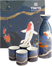 Carica l'immagine nel visualizzatore di Gallery, Set sake Tokyo Design Studio Koi Fish