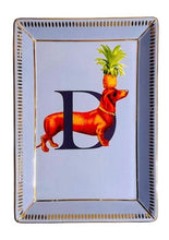 Carica l'immagine nel visualizzatore di Gallery, Portagioie rettangolare svuotatasche Alphabet Yvonne Ellen