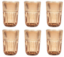 Carica l'immagine nel visualizzatore di Gallery, Set 6 tumbler alti in vetro "Qualcosa d'Antico" Ambra Livellara