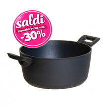 Carica l'immagine nel visualizzatore di Gallery, Casseruola Ø24 in alluminio Risolì Easy Cooking Extra Black - Saldi