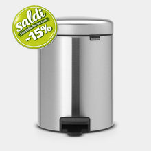 Carica l'immagine nel visualizzatore di Gallery, Pattumiera a pedale NewIcon Brabantia 5 lt Acciaio Anti Impronta