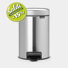 Carica l'immagine nel visualizzatore di Gallery, Pattumiera a pedale NewIcon Brabantia 3 lt Acciaio Anti Impronta