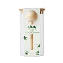 Carica l'immagine nel visualizzatore di Gallery, Barattolo contenitore in vetro e bambù 1400ml con dosatore Pebbly
