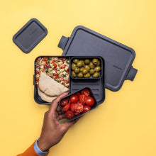 Carica l'immagine nel visualizzatore di Gallery, Lunchbox portavivande bento Make & Take Dark Grey