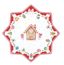Carica l'immagine nel visualizzatore di Gallery, Piatto torta Ø 32 cm in porcellana SWEET CHRISTMAS