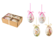 Carica l'immagine nel visualizzatore di Gallery, Asssortimento 4 uova pasquali decorative cm.12 - Nuvole di Stoffa