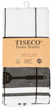 Carica l'immagine nel visualizzatore di Gallery, Set 3 canovacci cotone ritorto Tiseco black