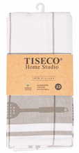 Carica l'immagine nel visualizzatore di Gallery, Set 3 canovacci cotone ritorto Tiseco taupe