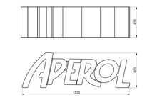 Carica l'immagine nel visualizzatore di Gallery, Panchina per interno/esterno Aperol