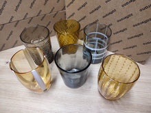 Carica l'immagine nel visualizzatore di Gallery, Bicchiere vetro Melting Pot Set 6 pezzi Grey-Amber