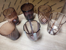 Carica l'immagine nel visualizzatore di Gallery, Bicchiere vetro Melting Pot Set 6 pezzi Amethist