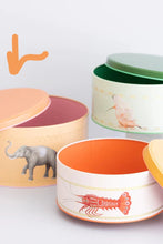 Carica l'immagine nel visualizzatore di Gallery, Scatola metallo tonda elephant big per torta Yvonne Ellen