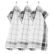 Carica l'immagine nel visualizzatore di Gallery, Set 3 canovacci cotone ritorto Tiseco black