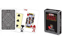 Carica l'immagine nel visualizzatore di Gallery, Carte da gioco Modiano Texas Poker Hold Em Jumbo Nere