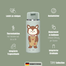 Carica l'immagine nel visualizzatore di Gallery, TINY Thermo borraccia termica per bambini in acciaio inox - scoiattolo