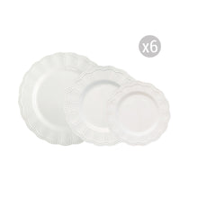 Carica l'immagine nel visualizzatore di Gallery, Servizio 18 pezzi in porcellana Elite Bianco