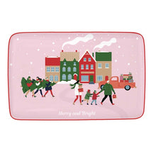 Carica l'immagine nel visualizzatore di Gallery, Vassoio in porcellana 22x14 CHRISTMAS TWIST