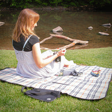 Carica l'immagine nel visualizzatore di Gallery, Plaid da pic nic 200x200 turchese CILIO Beach