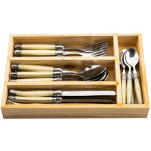 Carica l'immagine nel visualizzatore di Gallery, Set posate 24 pezzi Laguiole Premium Pearl
