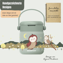 Carica l'immagine nel visualizzatore di Gallery, Contenitore termico per bambini in acciaio inox - Gufo Sabei