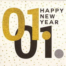 Carica l'immagine nel visualizzatore di Gallery, Conf. 20 tovaglioli di carta Capodanno - Anno Nuovo
