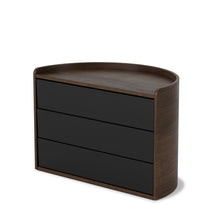 Carica l'immagine nel visualizzatore di Gallery, Portagioie organizer in legno Moona nero/noce UMBRA