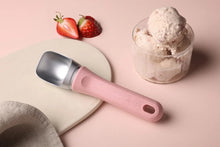 Carica l'immagine nel visualizzatore di Gallery, Pala per gelato in acciaio inox con manicatura in paglia di grano