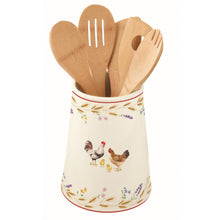 Carica l'immagine nel visualizzatore di Gallery, Barattolo portamestoli in porcellana Country Life - Prezzo Outlet