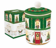 Carica l'immagine nel visualizzatore di Gallery, Barattolo in porcellana natalizio FESTIVE AVENUE