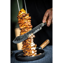 Carica l'immagine nel visualizzatore di Gallery, Spiedo acciaio forgiato a forchetta Churrasco cm.50