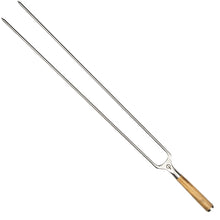 Carica l'immagine nel visualizzatore di Gallery, Spiedo acciaio forgiato a forchetta Churrasco cm.50