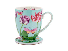 Carica l'immagine nel visualizzatore di Gallery, Tazza mug 400ml con sottobicchiere "Tulip Love" by Gabby Malpas