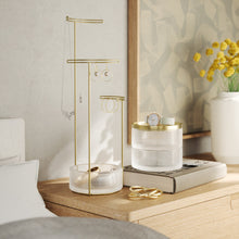 Carica l'immagine nel visualizzatore di Gallery, Portagioie Tesora vetro e ottone Umbra