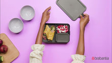 Carica l'immagine nel visualizzatore di Gallery, Lunchbox portavivande bento Make & Take Dark Grey