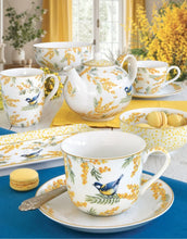 Carica l'immagine nel visualizzatore di Gallery, Tazza in porcellana da colazione 370 ml con piatto Mimosa Easy Life - Prezzo Outlet