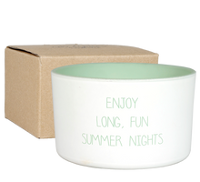 Carica l'immagine nel visualizzatore di Gallery, Candela di soia outdoor alla citronella-Enjoy long,fun summer nights- MY FLAME