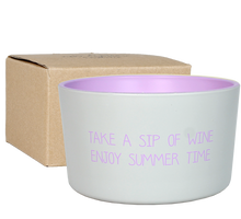 Carica l'immagine nel visualizzatore di Gallery, Candela di soia outdoor alla citronella-Take a sip of wine. Enjoy summer time.- MY FLAME