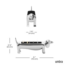 Carica l'immagine nel visualizzatore di Gallery, Portagioie porta anelli bassotto Dachsie cromato UMBRA