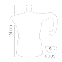 Carica l'immagine nel visualizzatore di Gallery, Caffettiera induzione MissMoka prestige 9 tazze