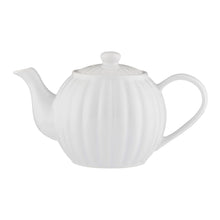 Carica l'immagine nel visualizzatore di Gallery, Teiera in porcellana 1100ml 6 Cup LUX Teapot Bianca