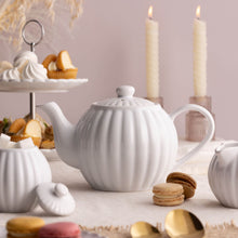 Carica l'immagine nel visualizzatore di Gallery, Teiera in porcellana 1100ml 6 Cup LUX Teapot Bianca