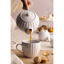 Carica l'immagine nel visualizzatore di Gallery, Teiera in porcellana 1100ml 6 Cup LUX Teapot Bianca