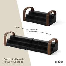 Carica l'immagine nel visualizzatore di Gallery, Scaffale portaoggetti allungabile Bellwood noce scuro