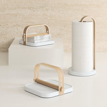 Carica l'immagine nel visualizzatore di Gallery, Portatovaglioli Bellwood bianco/frassino