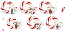 Carica l'immagine nel visualizzatore di Gallery, Set 6 tazzine con piattino Nutcracker Twist gift box