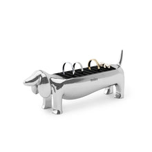 Carica l'immagine nel visualizzatore di Gallery, Portagioie porta anelli bassotto Dachsie cromato UMBRA