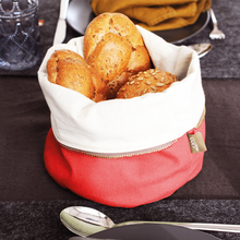 Carica l'immagine nel visualizzatore di Gallery, Sacchetto riscaldabile per pane WD Lifestyle cotone rosso