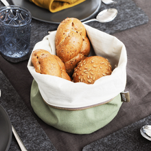 Carica l'immagine nel visualizzatore di Gallery, Sacchetto riscaldabile per pane WD Lifestyle cotone verde